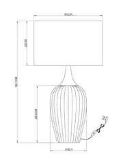Green Hampton Table Lamp - Image 6 of 6