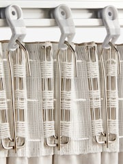 Brushed Silver 20 Pack of Pencil Pleat Curtain Hooks - Image 4 of 4