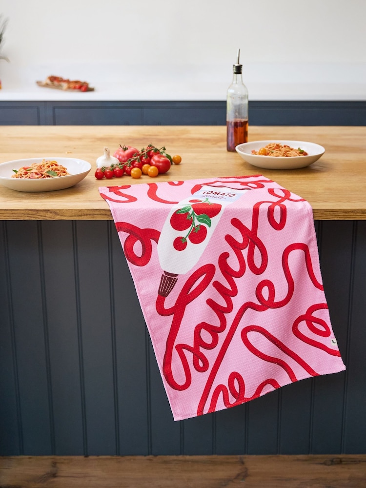 Dock & Bay Extra Saucy Quick Dry Kitchen Tea Towel - Image 2 of 5 Dock & Bay Extra Saucy Quick Dry Kitchen Tea Towel - Image 2 of 5