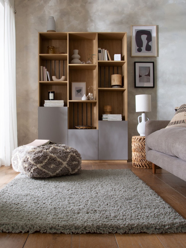 Grey Whistler Extra Soft Shaggy Rug - Image 1 of 7