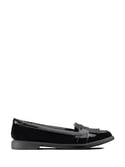 Clarks Black Patent Scala Bright Kids Shoes - Image 1 of 8