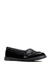 Clarks Black Patent Scala Bright Kids Shoes - Image 4 of 8