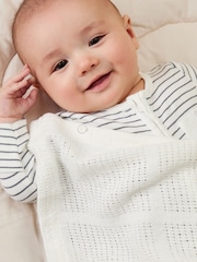 Mori Rose Pink Cellular Baby Blanket - Image 3 of 6