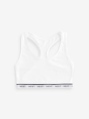 Gingham Print/Mauve/White Cotton Crop Top 3 Pack - Image 10 of 12