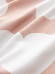 Herzmotiv, Blassrosa - Kurzärmeliger Baumwoll-Pyjama - Bild 8 von 8