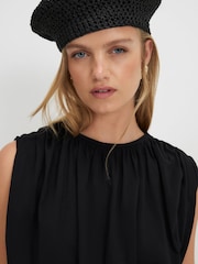 River Island Black Short Sleeve Bubble Hem T-Shirt - Image 3 of 4