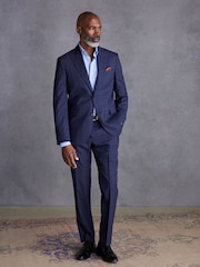 Blue Slim Fit Signature TG Di Fabio Wool Suit Trousers - Image 2 of 8