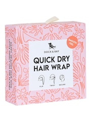 Dock & Bay Palm Peach Quick Dry Hair Wrap Suede - Image 4 of 4