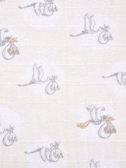 aden + anais White Large 100% Cotton Muslin Blankets 3 Pack - Image 4 of 9