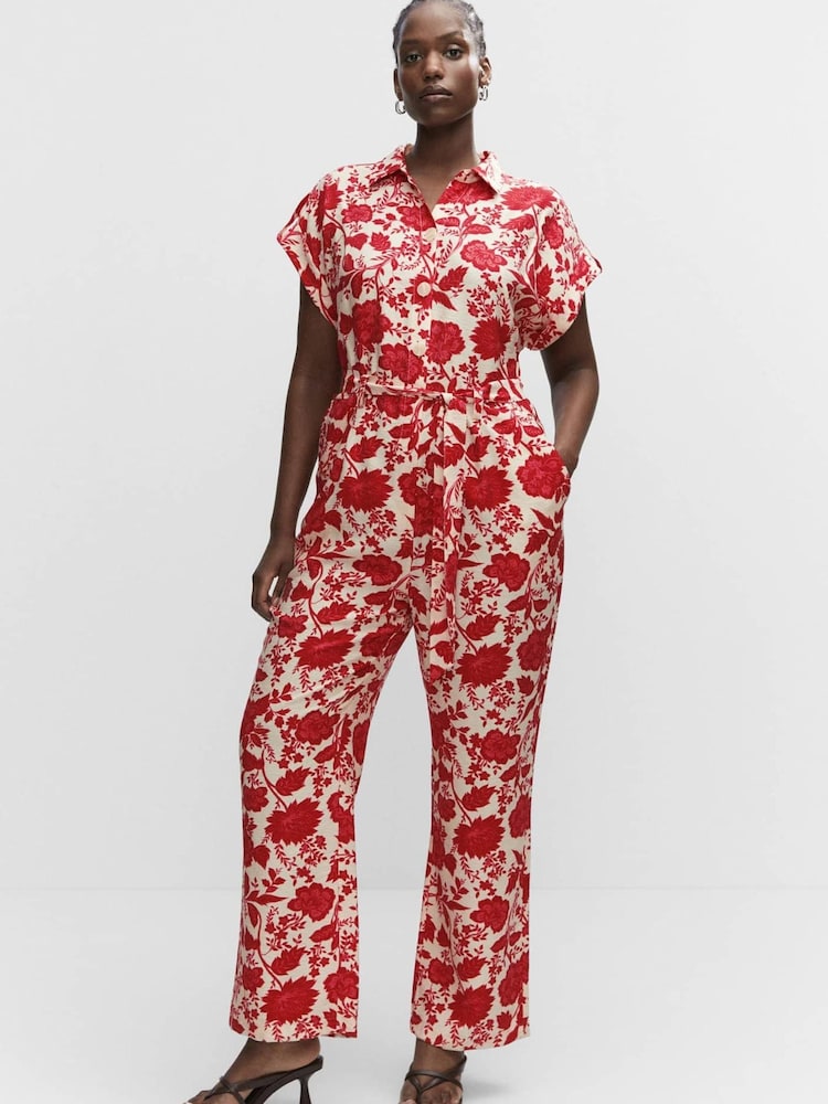 Mango Long Printed Jumpsuit - Image 1 of 1