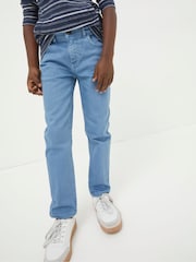 FatFace Falmer Blue 5 Pocket Trousers - Image 1 of 4