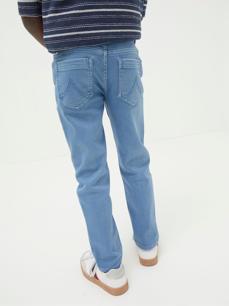 FatFace Falmer Blue 5 Pocket Trousers - Image 2 of 4 FatFace Falmer Blue 5 Pocket Trousers - Image 2 of 4