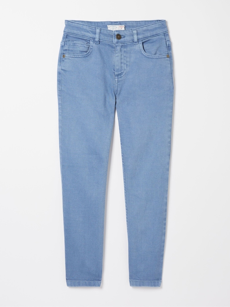 FatFace Falmer Blue 5 Pocket Trousers - Image 4 of 4