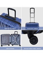 Flight Knight 56x45x25cm EasyJet Overhead 8 Wheel ABS Hard Case Cabin Carry On Hand Luggage - Image 6 of 7