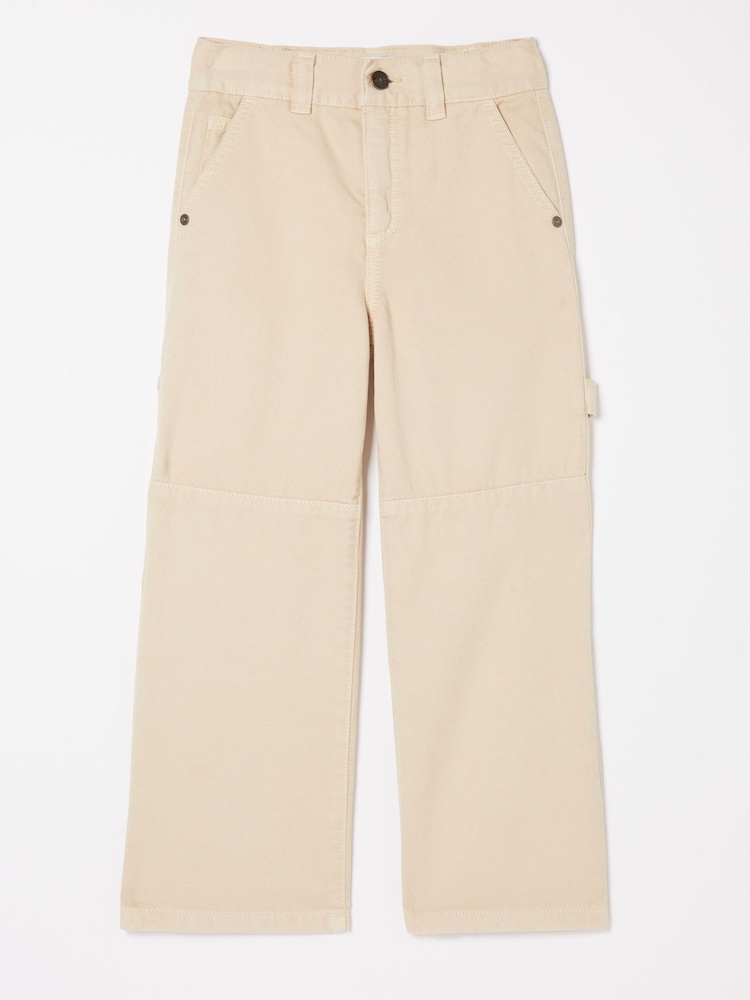 FatFace Natural Wide Leg Trousers - Image 4 of 4