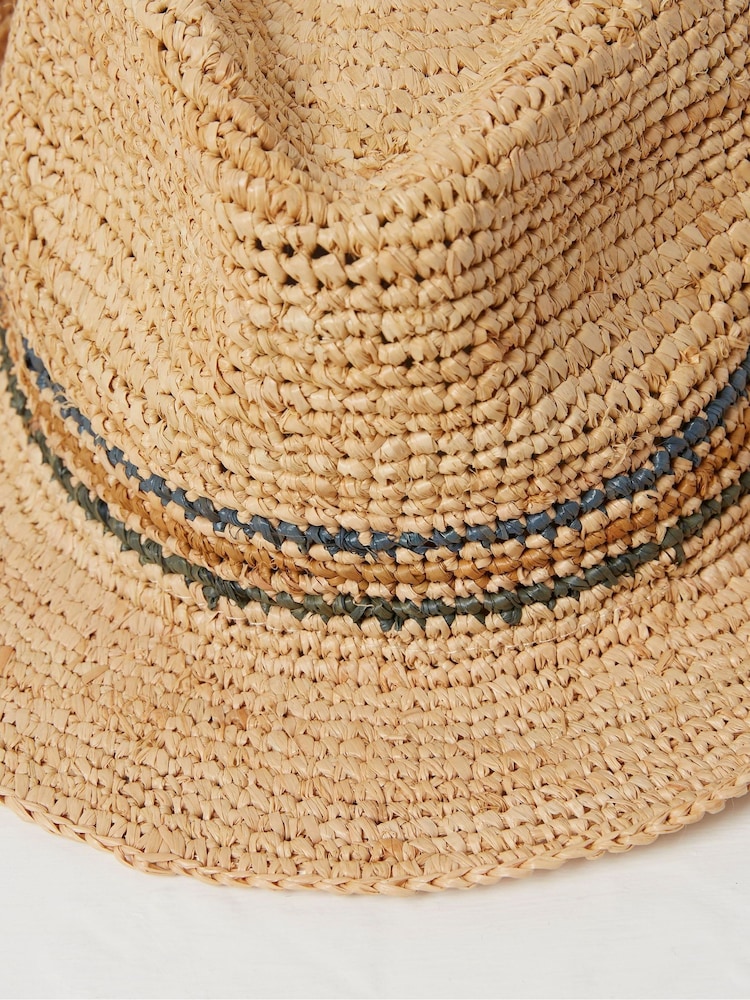 FatFace Natural Stripe Trilby Hat - Image 2 of 2