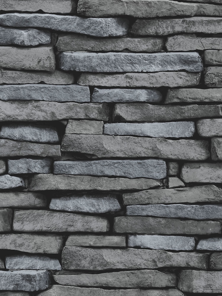 Fine Décor Silver Distinctive Slate Sidewall Wallpaper - Image 2 of 2