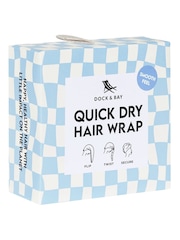 Dock & Bay Surf Check Quick Dry Hair Wrap Suede - Image 5 of 5