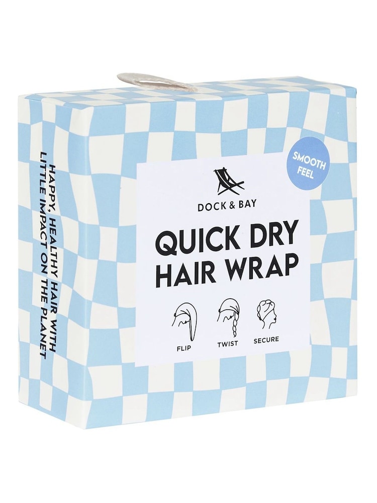 Dock & Bay Surf Check Quick Dry Hair Wrap Suede - Image 5 of 5 Dock & Bay Surf Check Quick Dry Hair Wrap Suede - Image 5 of 5