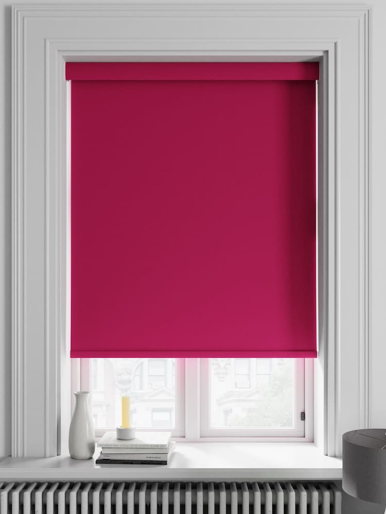 Burgundy Purple Haig Made To Measure Blackout Roller Blind - Image 1 of 5