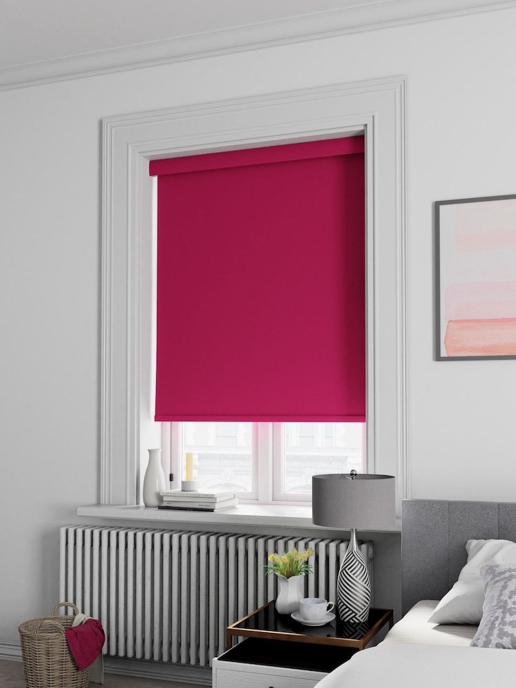Burgundy Purple Haig Made To Measure Blackout Roller Blind - Image 2 of 5