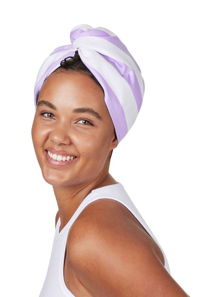 Dock & Bay Lombok Lilac Quick Dry Hair Wrap Suede - Image 2 of 6 Dock & Bay Lombok Lilac Quick Dry Hair Wrap Suede - Image 2 of 6
