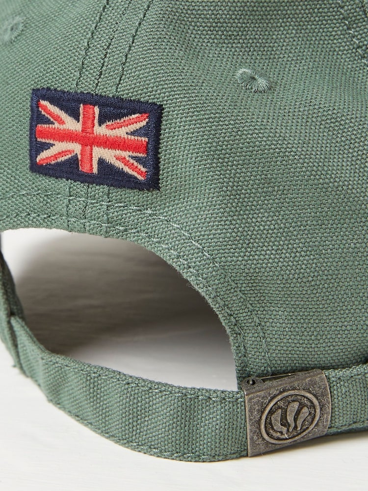 FatFace Green 100% Cotton Canvas Baseball Cap - Image 2 of 3