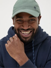 FatFace Green 100% Cotton Canvas Baseball Cap - Image 3 of 3