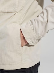 Stone Neutral Collar Utility Shacket - Image 4 of 9