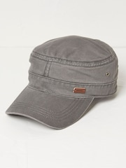 FatFace Grey Train Driver 100% Cotton Hat - Image 1 of 2