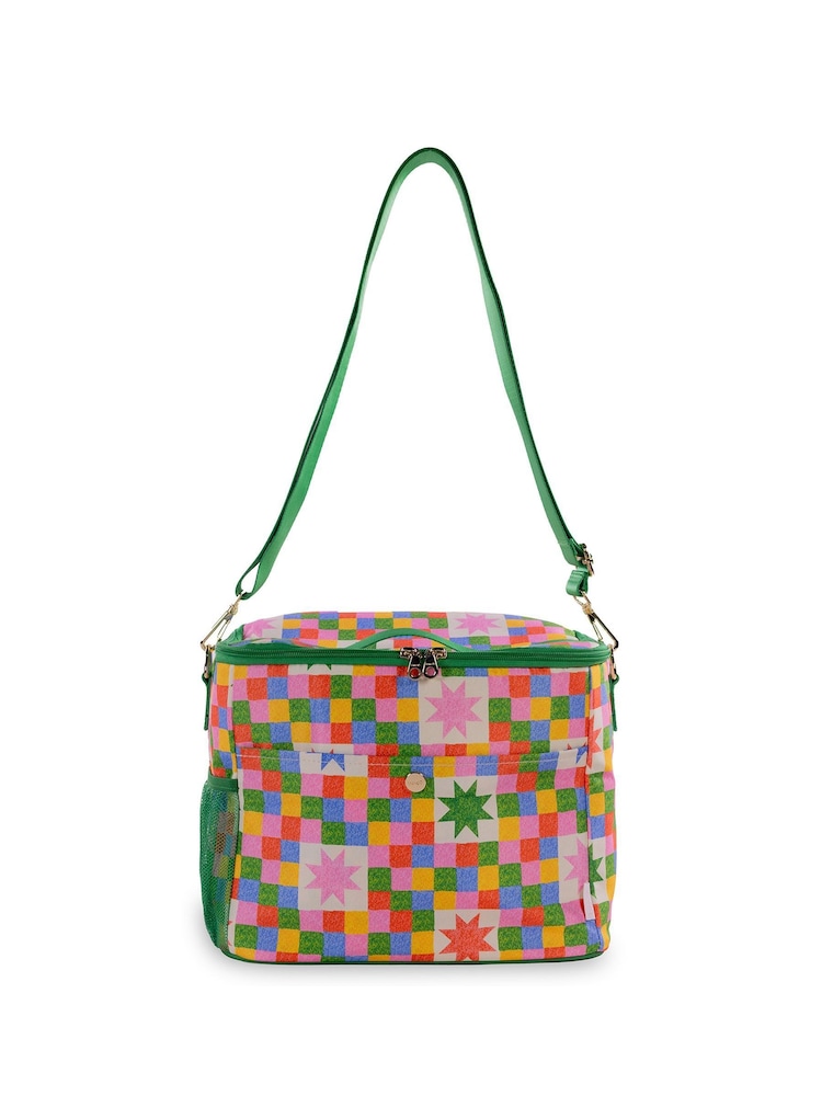 ban.do Checker Stars Cooler Bag - Image 2 of 4 ban.do Checker Stars Cooler Bag - Image 2 of 4