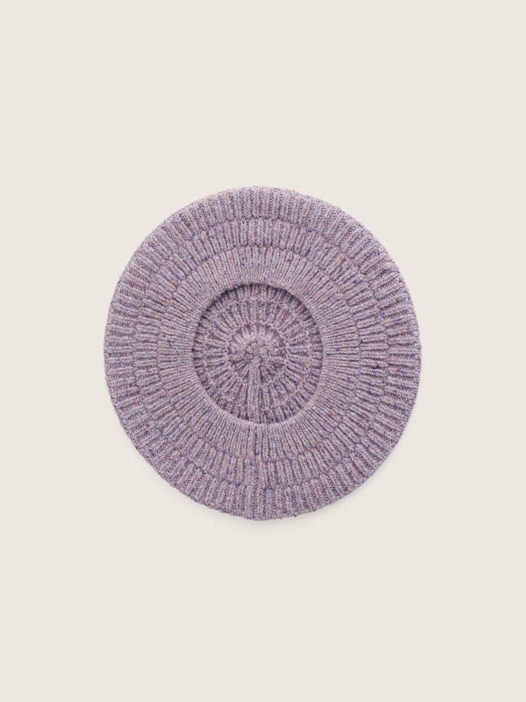Seasalt Cornwall Purple Driftway Beret Hat - Image 4 of 4