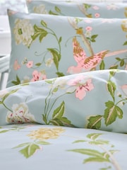 Laura Ashley Duck Egg Blue Summer Palace 100% Cotton Duvet Cover and Pillowcase Set - Image 3 of 4