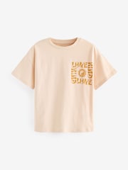 Vijolična/zelena/modra - 100% Bombaž Surf Slogan majica 4 komplet (3-16let) - Slika 5 iz 11