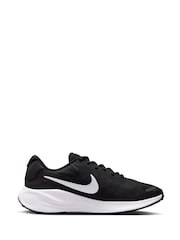 Nike Black/White Revolution 7 Road Running Trainers - Image 6 of 11