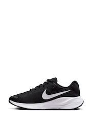 Nike Black/White Revolution 7 Road Running Trainers - Image 7 of 11