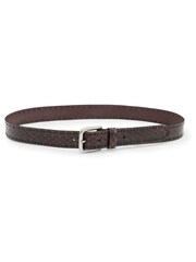 AllSaints Brown Matias Tooled Belt - Image 3 of 3