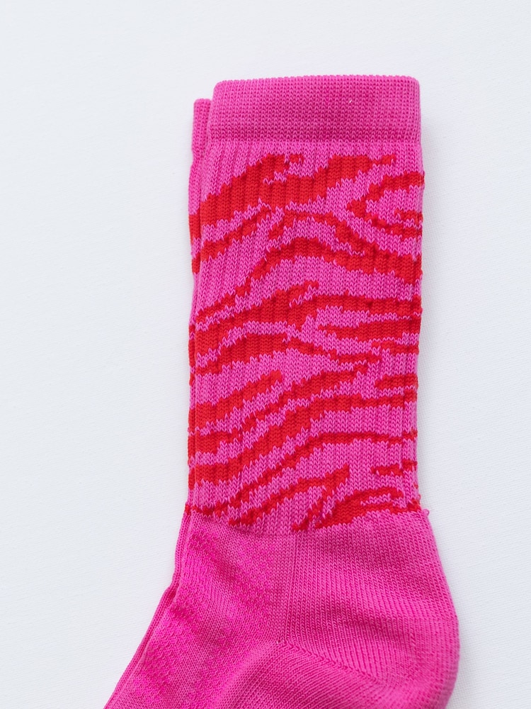 Қызғылт - Mardy Bum Active Club Tiger Pattern спорттық шұлықтары - 2суретінің 2 суреті