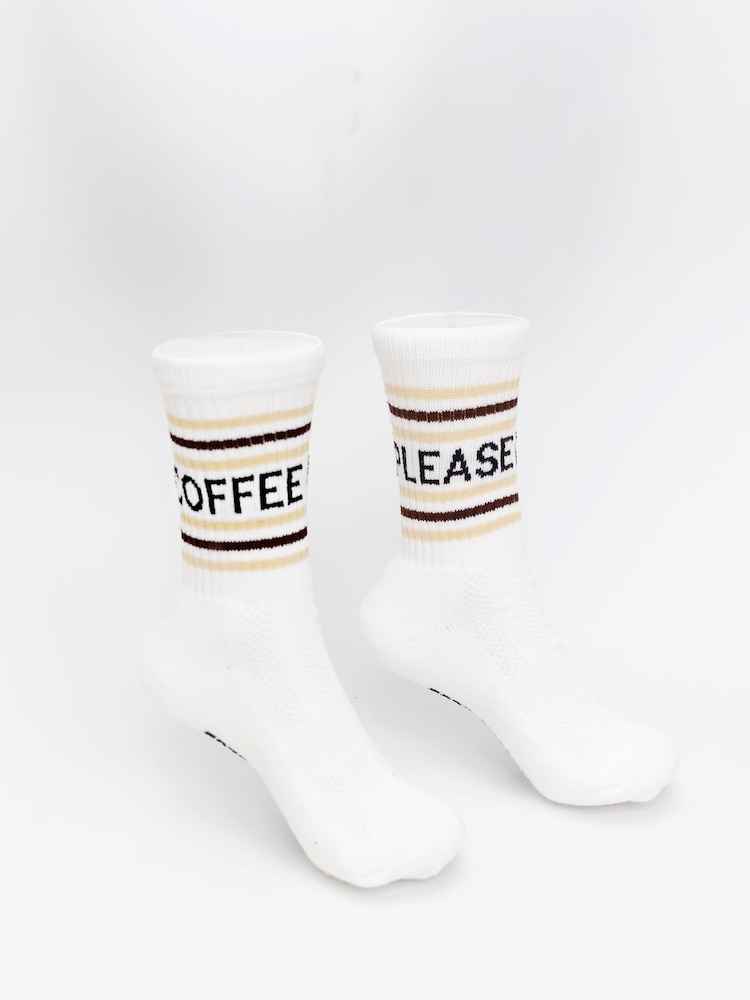 Ақ - Mardy Bum Active Club Coffee Please спорттық шұлықтары - 7суретінің 1 суреті