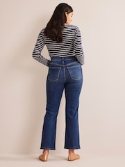 Boden Navy Blue High Rise True Straight Jeans - Image 5 of 8