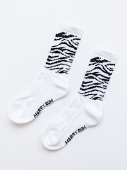 Ақ - Mardy Bum Active Club Tiger Pattern спорттық шұлықтары - 3суретінің 1 суреті