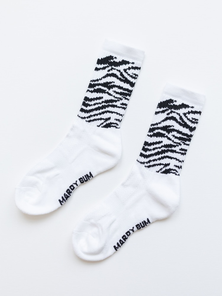 Ақ - Mardy Bum Active Club Tiger Pattern спорттық шұлықтары - 3суретінің 1 суреті