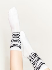 Ақ - Mardy Bum Active Club Tiger Pattern спорттық шұлықтары - 3суретінің 3 суреті