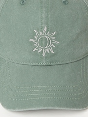 FatFace Green Embroidered Sun Cap - Image 2 of 2