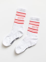Mardy Bum Active Club White Bestie Sports Socks - Image 3 of 4