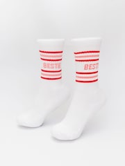 Mardy Bum Active Club White Bestie Sports Socks - Image 4 of 4