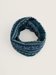 Seasalt Cornwall Green Falling Light Snood Scarf - Image 3 of 4