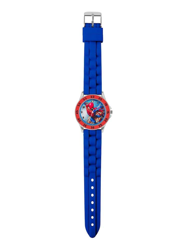 Peers Hardy Blue Disney Marvel Spiderman Blue Strap Watch - Image 2 of 3
