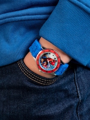 Peers Hardy Blue Disney Marvel Spiderman Blue Strap Watch - Image 3 of 3