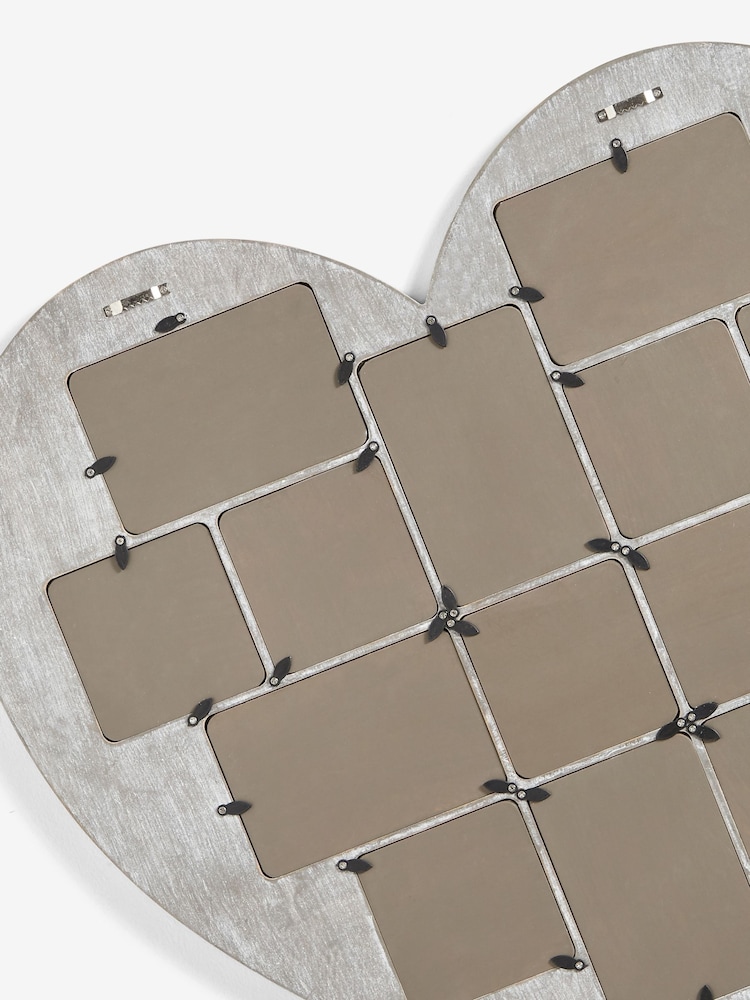 Grey Heart Shaped Collage Picture Frame - Image 5 of 5